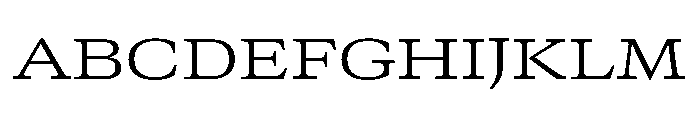 GTCanon MExtendedLight Font UPPERCASE