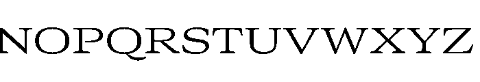 GTCanon MExtendedLight Font UPPERCASE