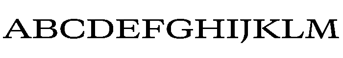 GTCanon MExtendedMedium 2 Font UPPERCASE