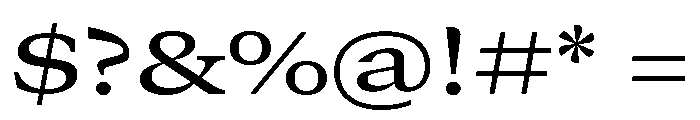 GTCanon MExtendedMedium Font OTHER CHARS