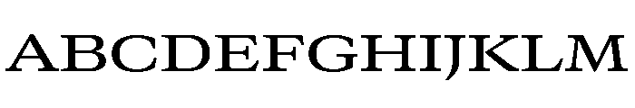 GTCanon MExtendedMedium Font UPPERCASE
