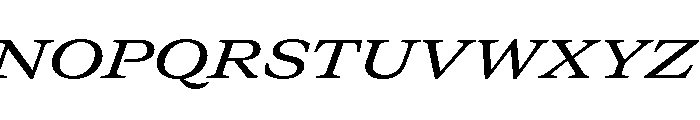 GTCanon MExtendedMediumItalic 2 Font UPPERCASE