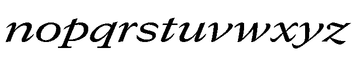 GTCanon MExtendedMediumItalic 2 Font LOWERCASE