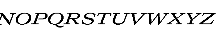 GTCanon MExtendedMediumItalic Font UPPERCASE