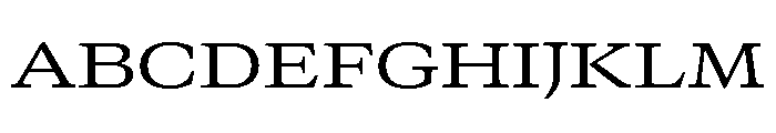 GTCanon MExtendedRegular 2 Font UPPERCASE