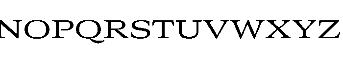 GTCanon MExtendedRegular 2 Font UPPERCASE
