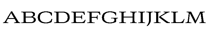 GTCanon MExtendedRegular Font UPPERCASE