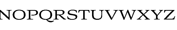 GTCanon MExtendedRegular Font UPPERCASE