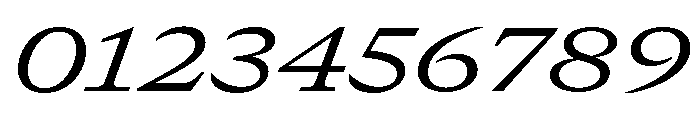 GTCanon MExtendedRegularItalic 2 Font OTHER CHARS