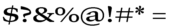 GTCanon MExtendedSemibold 2 Font OTHER CHARS