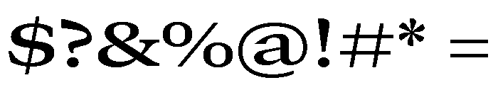GTCanon MExtendedSemibold Font OTHER CHARS