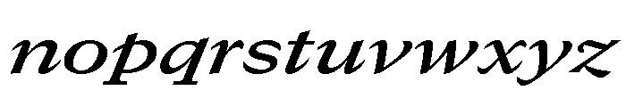 GTCanon MExtendedSemiboldItalic 2 Font LOWERCASE
