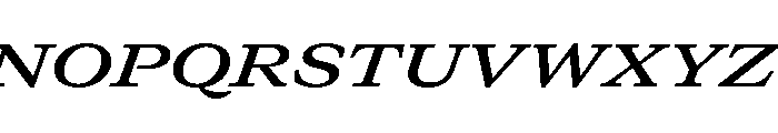 GTCanon MExtendedSemiboldItalic Font UPPERCASE
