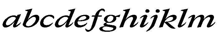 GTCanon MExtendedSemiboldItalic FONT