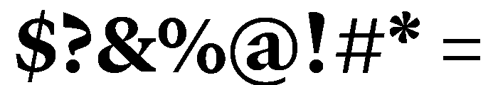 GTCanon MHeavy 2 Font OTHER CHARS