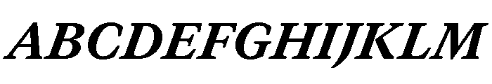 GTCanon MHeavyItalic 2 Font UPPERCASE