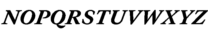 GTCanon MHeavyItalic 2 Font UPPERCASE