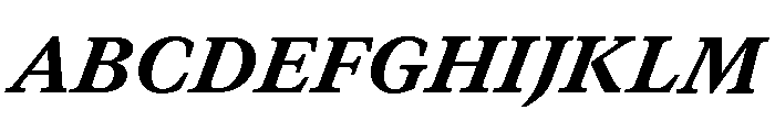 GTCanon MHeavyItalic Font UPPERCASE