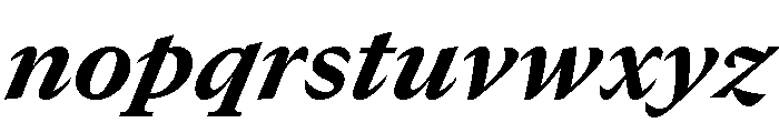 GTCanon MHeavyItalic Font LOWERCASE
