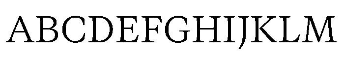 GTCanon MLight Font UPPERCASE