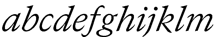 GTCanon MLightItalic FONT