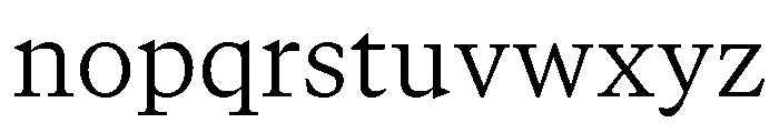 GTCanon MLight Font LOWERCASE