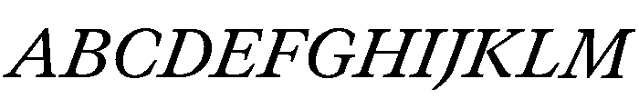 GTCanon MMediumItalic 2 Font UPPERCASE