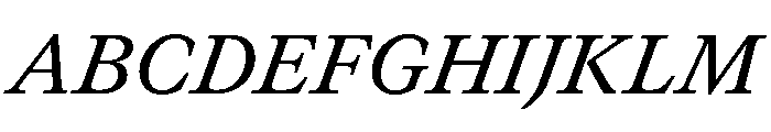 GTCanon MMediumItalic Font UPPERCASE