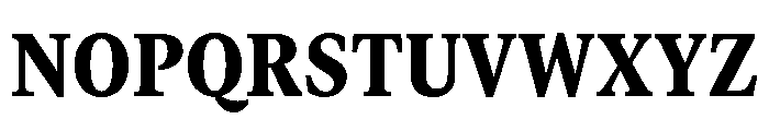 GTCanon MNarrowBlack Font UPPERCASE