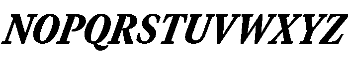 GTCanon MNarrowBlackItalic 2 Font UPPERCASE