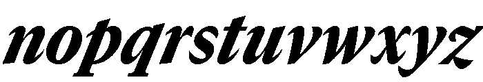 GTCanon MNarrowBlackItalic 2 Font LOWERCASE