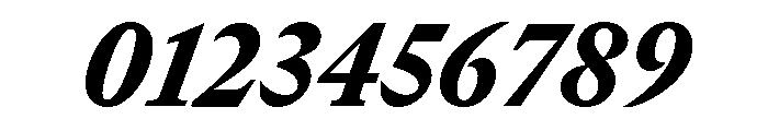 GTCanon MNarrowBlackItalic Font OTHER CHARS