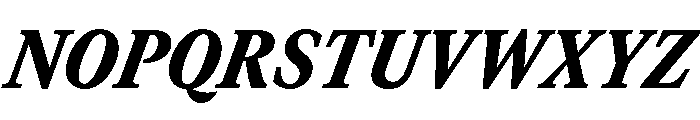 GTCanon MNarrowBlackItalic Font UPPERCASE