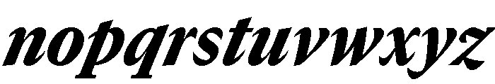 GTCanon MNarrowBlackItalic Font LOWERCASE