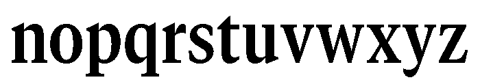 GTCanon MNarrowBold 2 Font LOWERCASE
