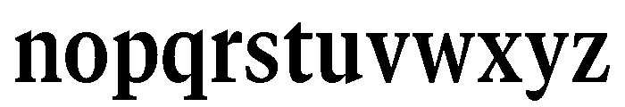 GTCanon MNarrowBold Font LOWERCASE