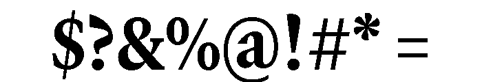 GTCanon MNarrowHeavy 2 Font OTHER CHARS