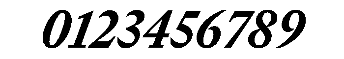 GTCanon MNarrowHeavyItalic Font OTHER CHARS