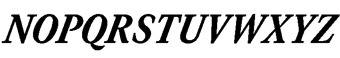 GTCanon MNarrowHeavyItalic Font UPPERCASE