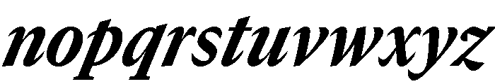GTCanon MNarrowHeavyItalic Font LOWERCASE