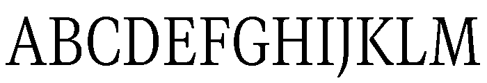 GTCanon MNarrowLight 2 Font UPPERCASE