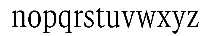 GTCanon MNarrowLight 2 Font LOWERCASE