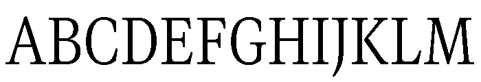 GTCanon MNarrowLight Font UPPERCASE