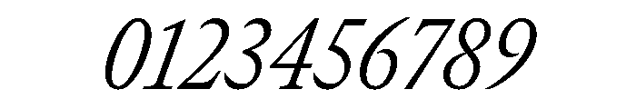 GTCanon MNarrowLightItalic Font OTHER CHARS