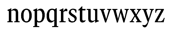 GTCanon MNarrowMedium 2 Font LOWERCASE