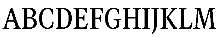 GTCanon MNarrowMedium Font UPPERCASE