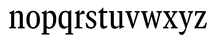 GTCanon MNarrowMedium Font LOWERCASE