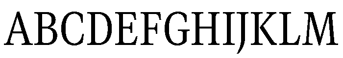 GTCanon MNarrowRegular 2 Font UPPERCASE