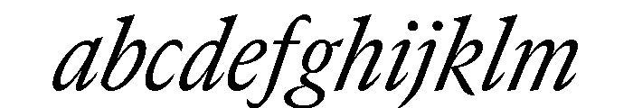 GTCanon MNarrowRegularItalic 2 FONT