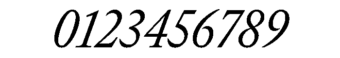 GTCanon MNarrowRegularItalic Font OTHER CHARS